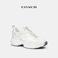 【COACH官方直營】經典Logo運動跑鞋-冰川白色(CI071)