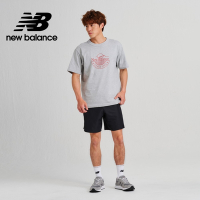 【New Balance】鬆緊抽繩口袋休閒短褲_男性_黑色_MS33513BK