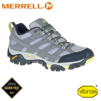 【MERRELL 美國 女 Moab 2 Gore-Tex 低筒登山鞋《淺灰/淺紫》】19888/運動鞋/健行鞋/短靴/防水