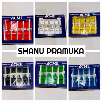 (1pack 12bj) ACME Whistle Pluit Pramuka Juru Parkir Warna Merah Putih Kuning Hitam Hijau Biru