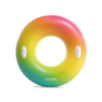 【INTEX】粉彩漸層游泳圈-直徑122cm 適用9歲+(58202E)