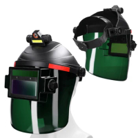 Welding Helmet Welder Mask With Rechargeable Headlight Automatic Dimming Electric Welding Mask For Arc Weld Welding Goggles