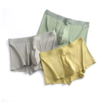 (COD) 60S New Seamless Men's Underwear Modal Boxer Breathable Antibacterial New Pure Desire Style An