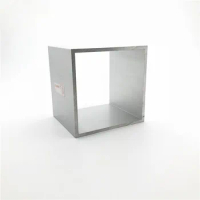 100mm*100mm*4mm square tube aluminum alloy hollow pipe rectangle straight duct vessel 100/200/300/400/500/550mm length