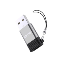 BWOO BZ38 OTG TYPE-C 母頭轉 USB-A 公頭轉接器 銀色 
