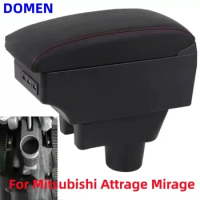 NEW For Mitsubishi Attrage Mirage Armrest For Mitsubishi Mirage Space Star Car armrest Box Retrofit car accessorie with USB