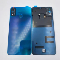 Back Battery Cover Rear Glass Door Housing Case with Camera Lens for Huawei Honor 9X Lite Battery Cover Replacement
