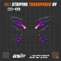 Striping Stiker Transparan MX 135 New Variasi Flame Striping Jupiter MX 135 New /NJMX Motif Api - SM