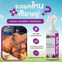 PfP910SHOP สเปรย์นาโน แผลแห้งไว Nano Spray  วัว กระบือ เเพะ แผลสด แผลอักเสบ 250ml ฟื้นบำรุงผิวหนัง I