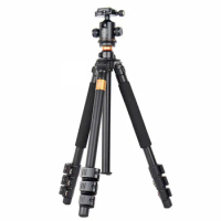 QZSD Q471 Professional Portable Aluminum Tripod For Canon Nikon Sony DSLR Camera 4 Section Carrying Bag Free shipping for DHL