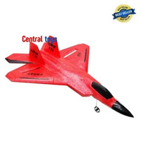 Mainan Pesawat Terbang FX622 2CH 2.4GHz 3-Axis Gyroscope RC Air Plane / Rc Plane F22 raptor MERAH