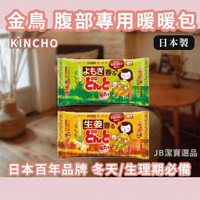 日本 KINCHO 金雞 金鳥 可貼式暖暖包 生薑 艾草 2款 腹部專用溫熱貼  8入  生理用 經痛 發熱 寒流