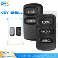 KEYECU for Mitsubishi Lancer Outlander Eclipse Galant Replacement Keyless Entry Remote Key Fob Car Key Shell Case 2/3 Buttons