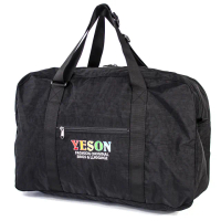 【YESON】超輕量行李袋 可插拉桿 可摺疊 購物袋 旅行袋(MG-529-18-黑)