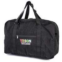 【YESON】超輕量行李袋 可摺疊 購物袋 旅行袋(MG-529-18-黑)