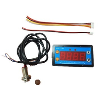 Waterproof Speed Measure 30-80000RPM Panel Hour Meter Digital Counter Tachometer