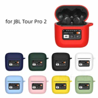 Silicone Wireless Earbuds Case Waterproof Shockproof Charging Box Cover Anti-dust Soft for JBL Tour Pro 2