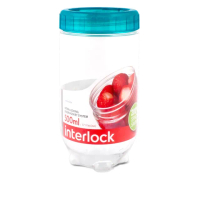 【LocknLock樂扣樂扣】INTERLOCK魔法堆疊轉轉罐500ML/O75(綠)