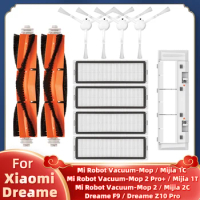 For Xiaomi Mi Robot Vacuum-Mop Mijia 1C/1T/2C STYTJ01ZHM STYTJ02ZHM Dreame F9 / Dreame Z10 Pro Main Side Brush Hepa Filter Parts
