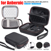 Hard Carrying Case for Anbernic RG35XX/ RG353V/RG353VS Protable Bag with 2 Joystick Caps for Miyoo M