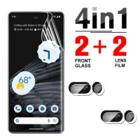 4in1 Hydrogel Film Screen Protector For Google Pixel 7 Pro 7Pro Camera Lens Protection For Google Pixel7Pro Pixel7 Soft Films