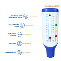 Peak Flow Meter Mini Alat Ukur Pernapasan Monitor Paru