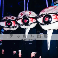 Eyeball costumes exaggerated bloody Halloween props alternative headgear nightclubs ds for men and women.