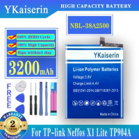 YKaiserin 3200mAh NBL-38A2500 NBL 38A2500 NBL38A25 Replacement Battery For TP-link Neffos X1 Lite X1Lite TP904A TP904C Batteries