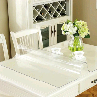 TAPLAK MEJA PVC TEBAL 0.5mm CUSTOM SIZE MIKA LENTUT TRANSPARAN TIRAI PVC BENING ALAS MEJA DAPUR PERA