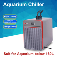 Aquarium Chiller for Fish/Planted/Shrimp/Coral Tank Below 160L Water Cooler in Summer Cooling System Aquarium Accessories