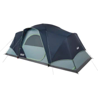 Coleman Skydome XL Family Camping Tent, 8/10/12 Person Dome Tent with 5 Minute Setup, Includes Rainfly,Carry Bag,Storage Pockets