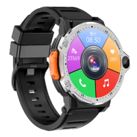 YYHC-6 Round 1.54 inch 360 x 360 pixel 4G Android smart watch 800W dual camera 4+64GB memory Support YouTube smart watch