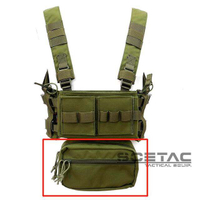 Soetac MK3กระเป๋ายุทธวิธีลียง dethachable MOLLE chest RIG นิตยสารกระเป๋าเสื้อกั๊ก wait Pack BAG