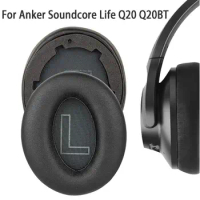 1 pair Replacement Ear Pads for Anker Soundcore Life Q20 Q20BT Headphones Earpads Headset Cushion Cover Earpads Repair Parts