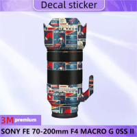 For SONY FE 70-200mm F4 MACRO G 0SS II Lens Sticker Protective Skin Decal Film Anti-Scratch Protector Coat SEL70200G2 70-200/4G2
