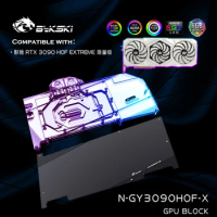 Bykski N-GY3090HOF-X Full Cover GPU Water Block For GALAX GeForce RTX 3090/3080/3080ti HOF EXTREME Cards,VGA Cooler 12V/5V