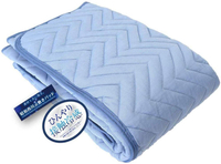 【日本代購】昭和西川 清涼感 床墊 單人床 乾爽 蓬鬆 觸感清涼 涼爽 100×205釐米 藍色