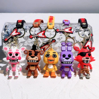 FNAF-Funtime Foxy Keychain Moondrop Figures Freddy, Action Figure Key Chain Collection, Funtime Pendants, Model Toys