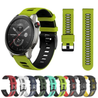Watch Band 22mm For Amazfit GTR 4/3 Pro/2 2E Silicone Strap Sport Bracelet For Amazfit Stratos 2S 3/Pace/GTR 47mm/Bip 5 Band