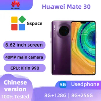 HUAWEI Mate 30 5g Smartphone 40MP+24MP Camera 6.62 Inch 256GB ROM 8GB RAM Mobile Phones HarmonyOS 4200mAh NFC Used Phone