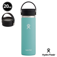 美國Hydro Flask 旋轉咖啡蓋寬口保溫鋼瓶591ml 高山綠