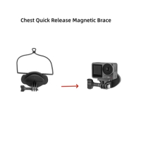 Chest Quick Release Magnetic Brace for Action 3/OSMO/Action 2/Pocket First Person Perspective Hanging Neck Shooting Device