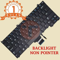 Keyboard Untuk Dell Latitude 12 7000 E7240 E7440 E7420 PK130VN1B00 Non Pointer With Backlight - Blac