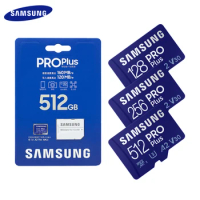 SAMSUNG PRO Plus MicroSD Memory Card A2 U3 V30 4K MicroSDXC Flash TF Card 128GB 256GB 512GB up 160Mb/s Micro SD Card and adapter