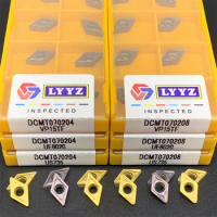10pcs Super low price DCMT070204 VP15TF UE6020 US735 carbide inserts Internal Turning tool face endmills Lathe Tools