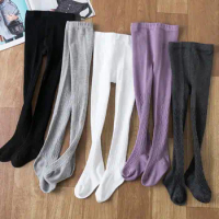 Tight for Baby Girls 3-10Yrs Soft Cotton Cute Princess Spring Autumn Stockings Collant Girls Breathable Pantyhose Girls Tights