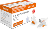 Insulin Pen Needles 31G 8mm, Ultra Fine Diatetic Needles for Insulin Injection, Compatible with Most