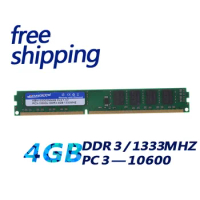 KEMBONA Factory Brand New Desktop DDR3 4gb 1333 PC10600 Ram Memoria Double Sided 16chips Compatible with INTEL&amp; A-M-D
