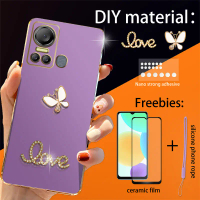 เคสโทรศัพท์สำหรับ Itel Vision 5/S18 S663LC/S663L พร้อมตัวป้องกันหน้าจอ ฟิล์มเซรามิกและสายคล้องโทรศัพ
