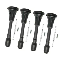4Pcs Ignition Coil Black Direct Replace Rubber with Induction Ignition Spring Smooth Ignition 22448-ja00C for Nissan Sentra